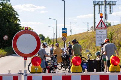 Fahrraddemonstration NORIS BIKING auf dem Frankenschnellweg, N?rnberg, 28.06.2025-stock-foto