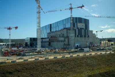visit of ITER under construction, ITER is an international project of civil nuclear fusion research reactor of the tokam-stock-foto