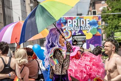 CSD 2025, bunte Vielfalt bei der gro?en Politparade, H?hepunkt der Pride Weeks, M?nchen, 28. Juni 2025-stock-photo
