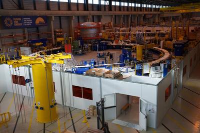 visit of ITER under construction, ITER is an international project of civil nuclear fusion research reactor of the tokam-stock-foto