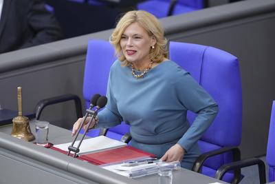 Deutscher Bundestag, 6. Plenarsitzung-stock-foto
