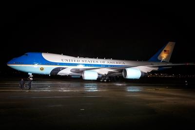 DEU, Deutschland, Berlin, 16.11.2016: Ankunft des amerikanischen Pr?sidenten, Barack H. Obama, auf dem Flughafen Berlin-stock-photo