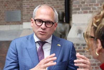 Antwerpen Hafen CDU NRW Regierung-stock-photo