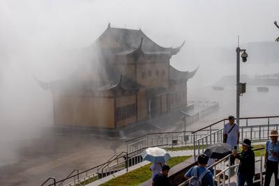 Yellow River Xiaolangdi Water Control Project-stock-foto