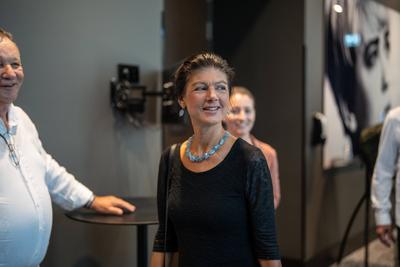 BSW ? B?ndnis Sahra Wagenknecht ? Klausurtagung von Parteivorstand und Landesvorsitzenden ? Auftaktbilder zu Beginn der Tagung ?-stock-foto