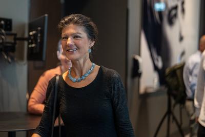 BSW ? B?ndnis Sahra Wagenknecht ? Klausurtagung von Parteivorstand und Landesvorsitzenden ? Auftaktbilder zu Beginn der Tagung ?-stock-foto