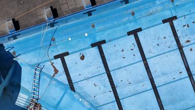 Marode Infrastruktur deutscher Schwimmb?der-stock-foto