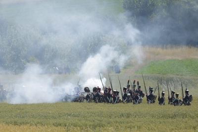 Waterloo reenactment-stock-photo