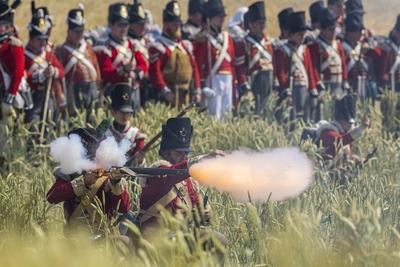 Waterloo reenactment-stock-photo