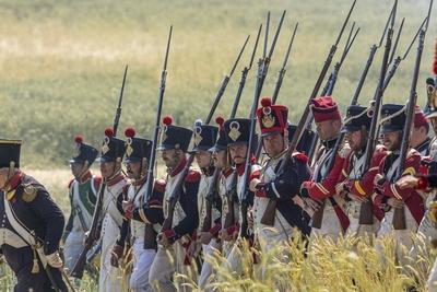 Waterloo reenactment-stock-photo