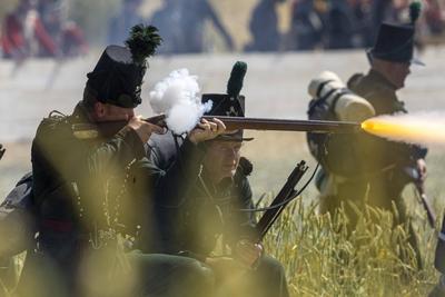 Waterloo reenactment-stock-photo
