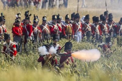Waterloo reenactment-stock-photo