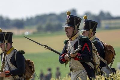 Waterloo reenactment-stock-photo