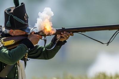 Waterloo reenactment-stock-photo