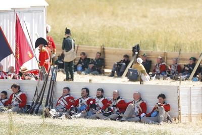 Waterloo reenactment-stock-photo