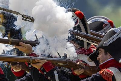 Waterloo reenactment-stock-photo