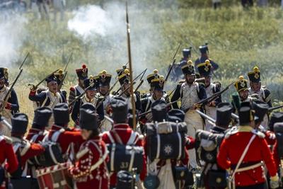 Waterloo reenactment-stock-photo