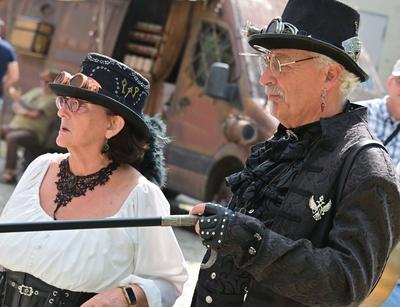 5. Steampunk-Fest im Industriemuseum Chemnitz!-stock-foto