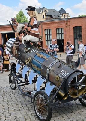 5. Steampunk-Fest im Industriemuseum Chemnitz!-stock-foto