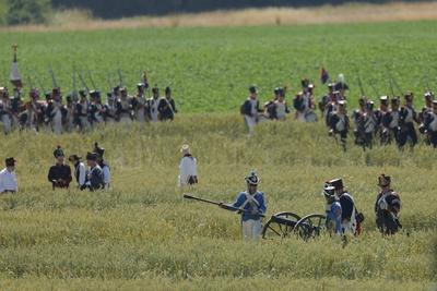 Waterloo reenactment-stock-photo