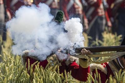 Waterloo reenactment-stock-photo