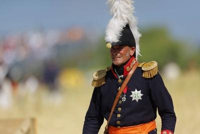 Waterloo reenactment-stock-photo