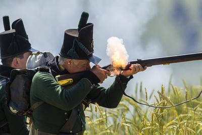 Waterloo reenactment-stock-photo
