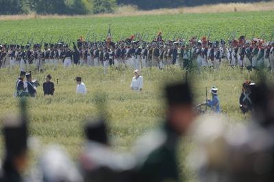 Waterloo reenactment-stock-photo