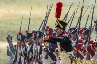 Waterloo reenactment-stock-photo