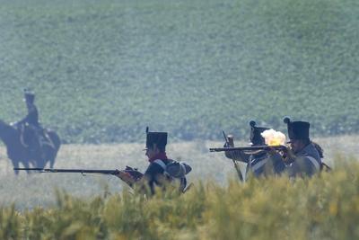 Waterloo reenactment-stock-photo