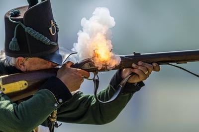 Waterloo reenactment-stock-photo
