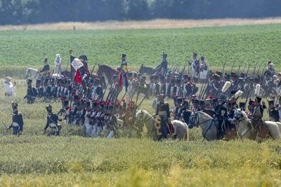 Waterloo reenactment-stock-photo