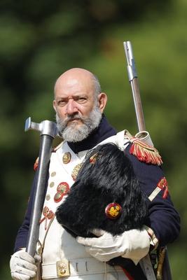 Waterloo reenactment-stock-photo