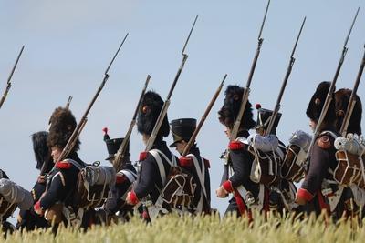 Waterloo reenactment-stock-photo