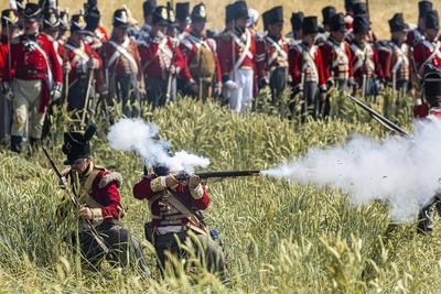 Waterloo reenactment-stock-photo