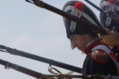 Waterloo reenactment-stock-photo