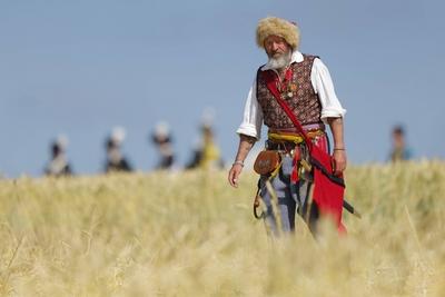 Waterloo reenactment-stock-photo