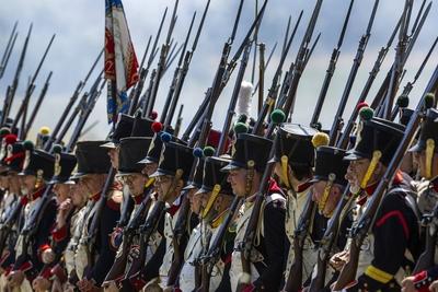 Waterloo reenactment-stock-photo