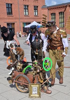 5. Steampunk-Fest im Industriemuseum Chemnitz!-stock-foto