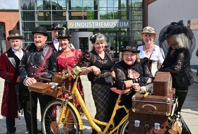5. Steampunk-Fest im Industriemuseum Chemnitz!-stock-foto
