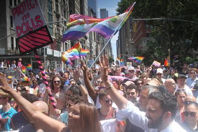Zohran Mamdani and Letia James at New York City Pride March-stock-photo