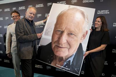 Christoph Gr?ner, Stellan Skarsg?rd, Julia Weigl-stock-photo