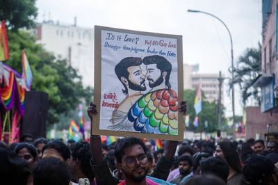Chennai Rainbow Pride March, in India-stock-photo