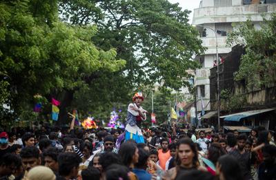 Chennai Rainbow Pride March, in India-stock-photo