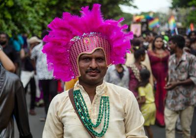 Chennai Rainbow Pride March, in India-stock-photo