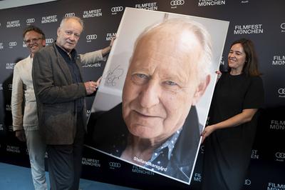 Christoph Gr?ner, Stellan Skarsg?rd, Julia Weigl-stock-photo