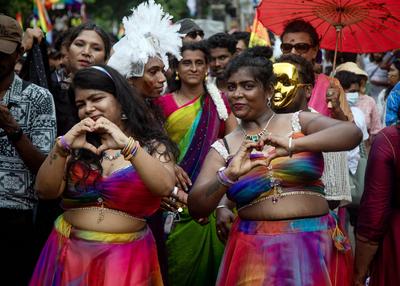 Chennai Rainbow Pride March, in India-stock-photo