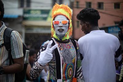 Chennai Rainbow Pride March, in India-stock-photo