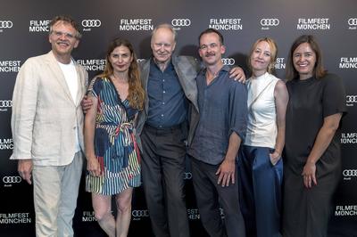 Christoph Gr?ner, Janine Jackowski, Stellan Skarsg?rd, Jonas Dornbach, Katharina G?nther, Julia Weigl-stock-photo
