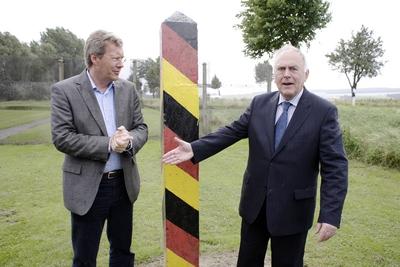 Christian WULFF l CDU Ministerpraesident von Niedersachsen und Wolfgang BOEHMER CDU Minis-stock-foto